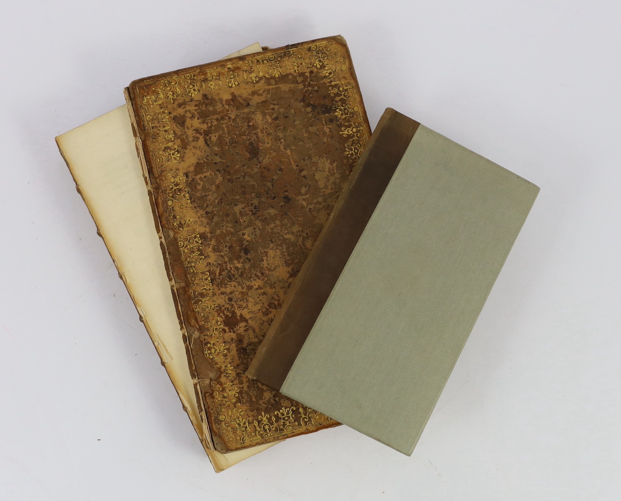 SOMERSET: The Avalonian Guide, to the Town of Glastonbury, and its Environs...4th edition. half title; rebound calf backed paper boards, sm. 8vo. Glastonbury, 1821; Adam de Domerham. Historia de Rebus Gestis Glastoniensi